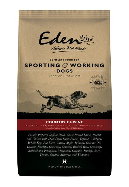 Eden 80/20 Country Cuisine Game with Lamb Working and Sporting Dog 15kg